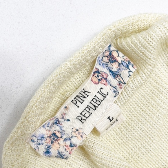 Pink Republic yellow knit tank top - Picture 3 of 5